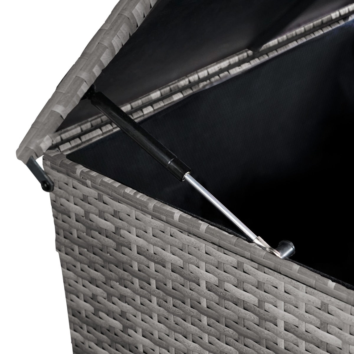 Rattan Cushion Storage Box 582L - Grey