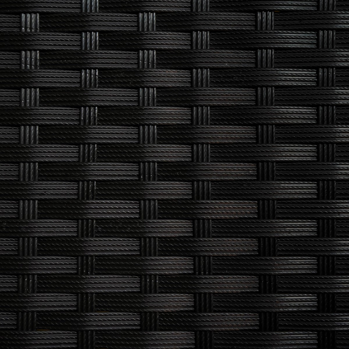Rattan Corner Set & Cushion Storage Box - Black