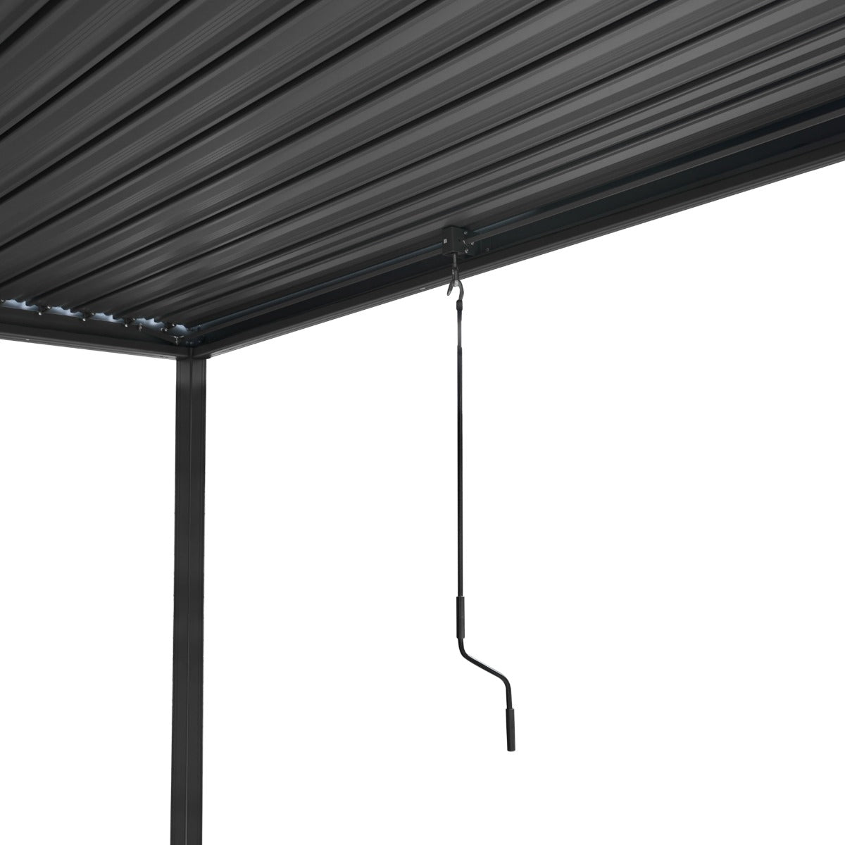 Anthracite Aluminium Pergola - 3m x 4m
