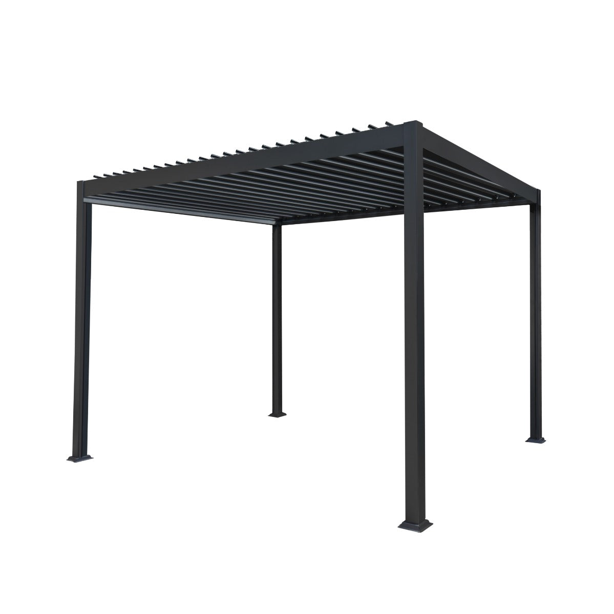Anthracite Aluminium Pergola 3m x 3m