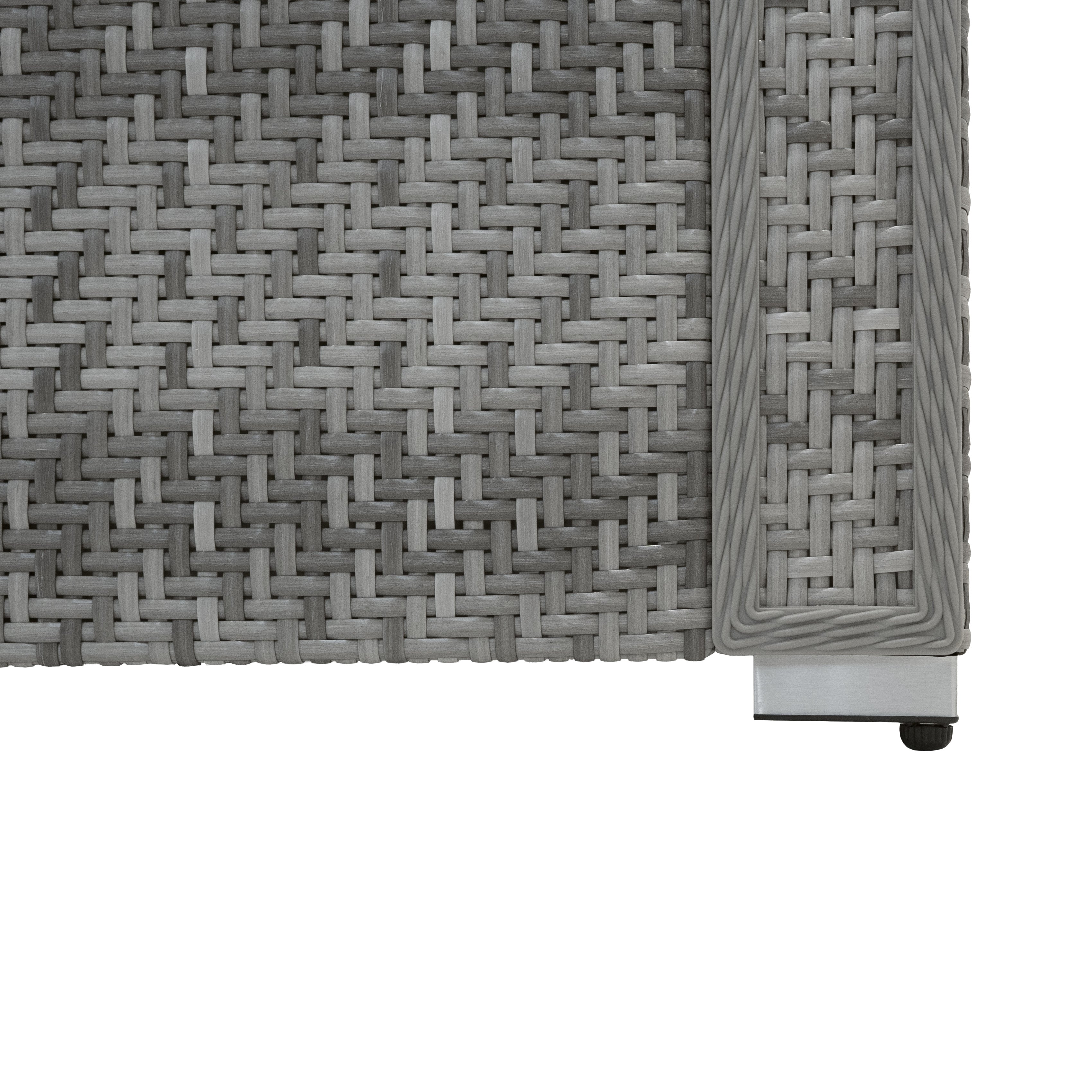 Rattan Modular 7 Piece Furniture Set - Grey