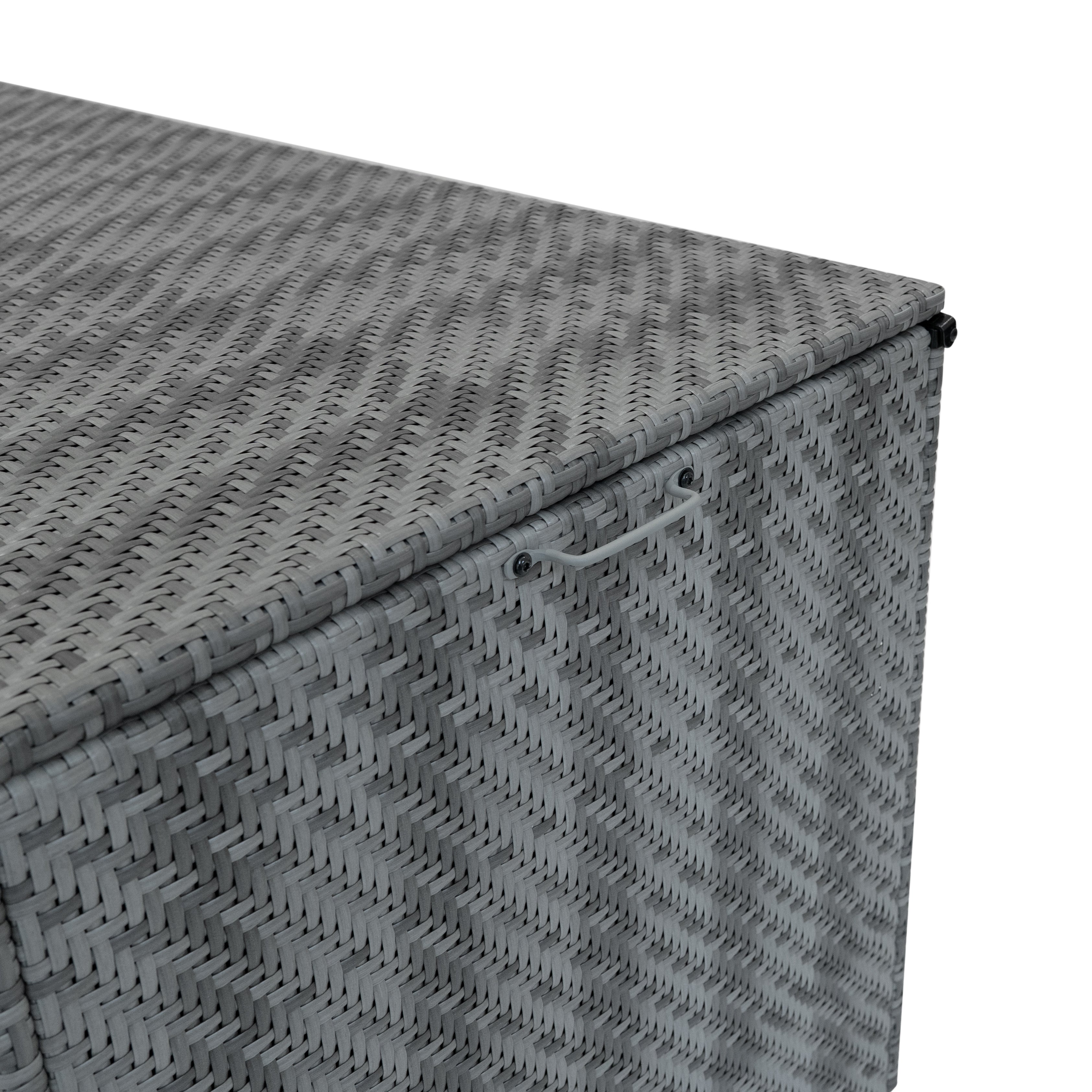 Rattan Modular 6 Piece Furniture Set & 996L Storage Box – Grey