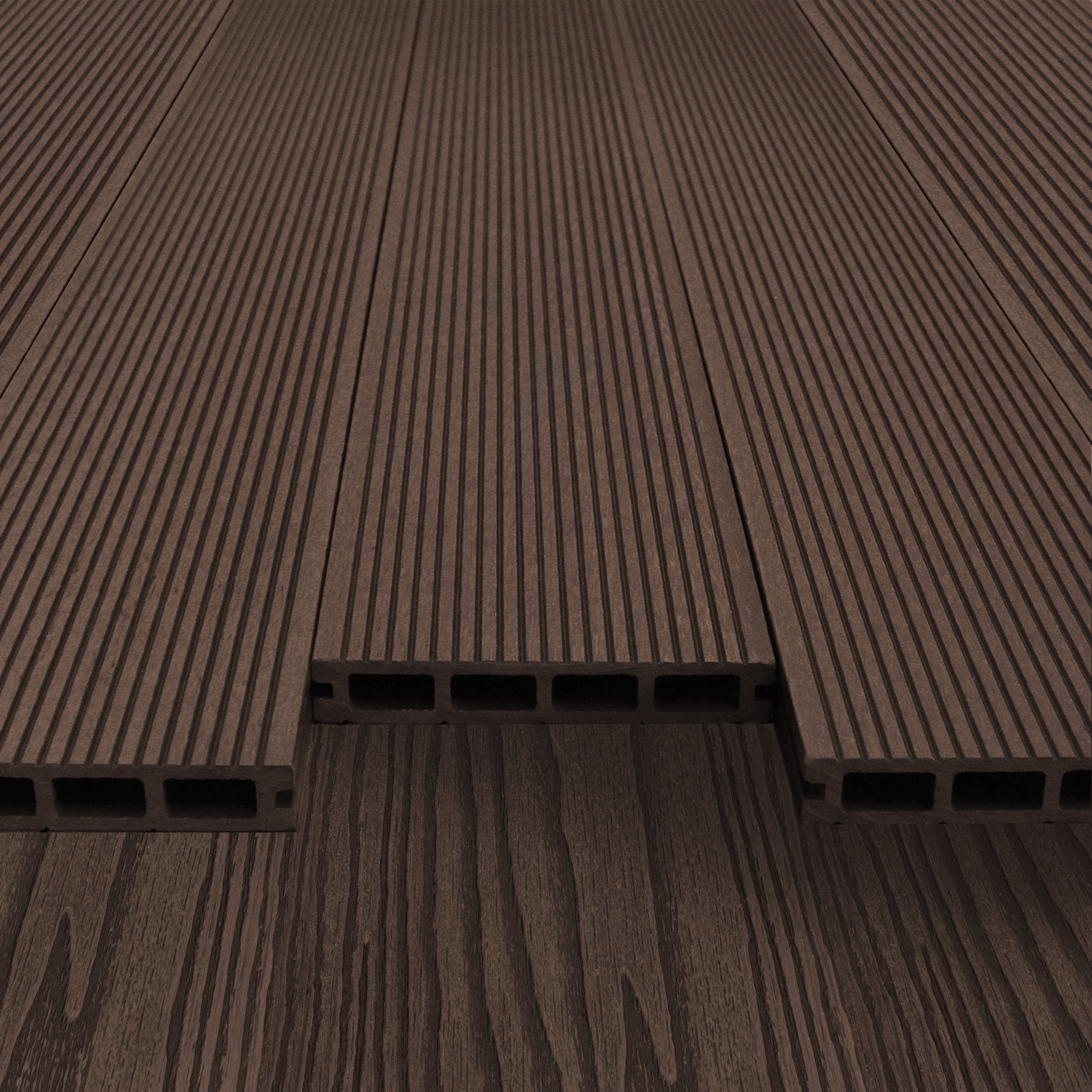 Composite Decking Boards x 5 – Brown