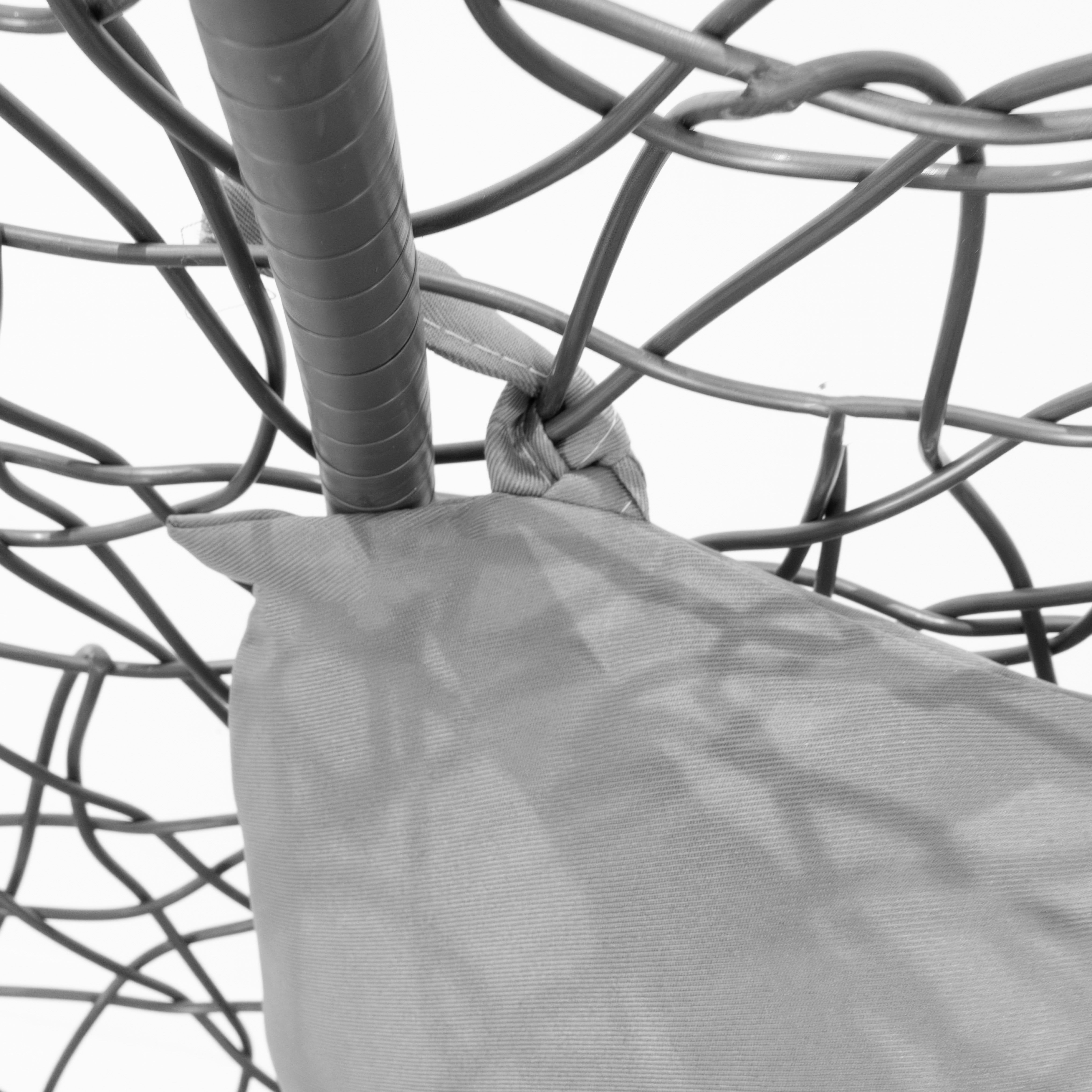 Hanging Rattan Egg Chair - Grey