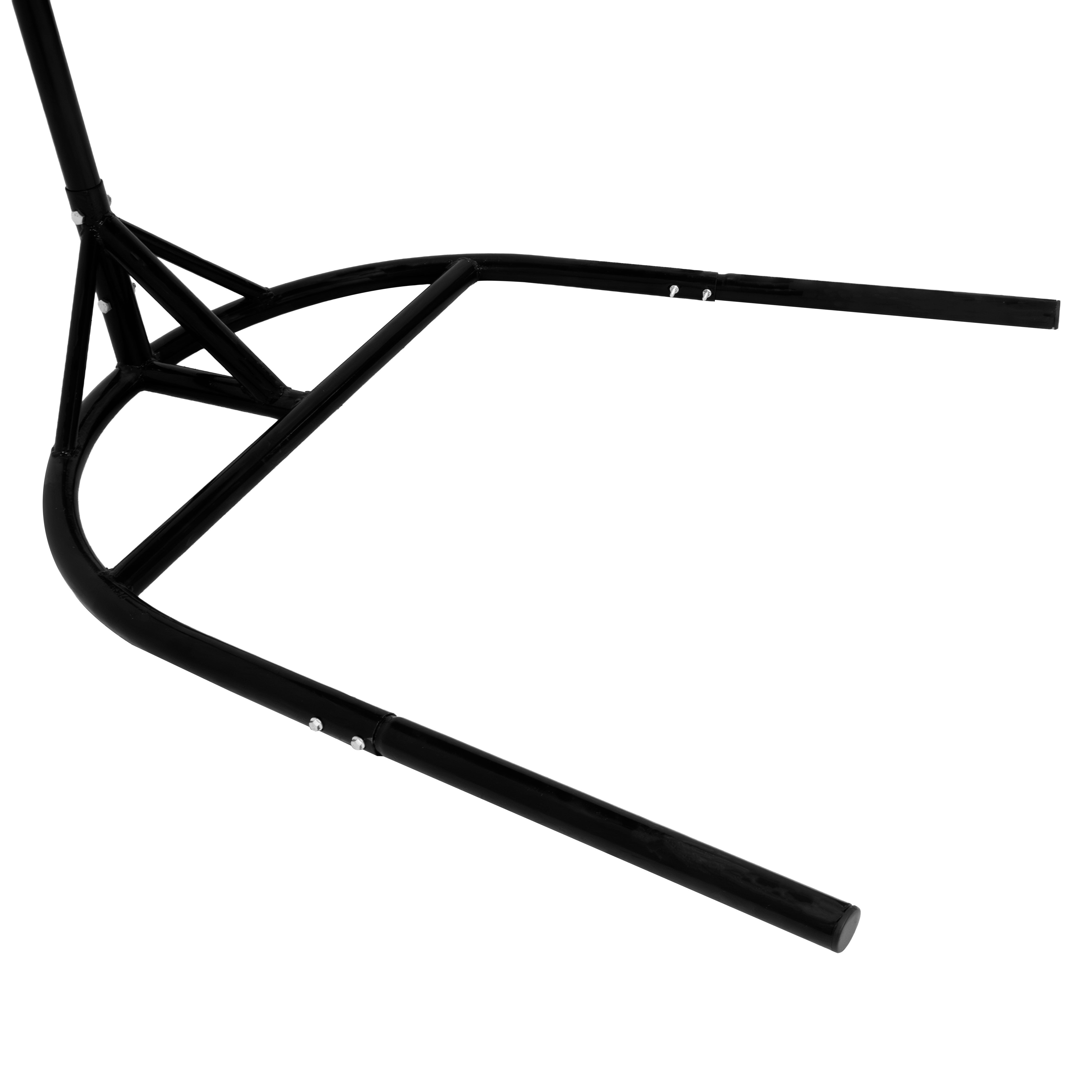 Hanging Rattan Egg Chairs x 2 - Black